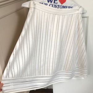J.Crew white midi length skirt